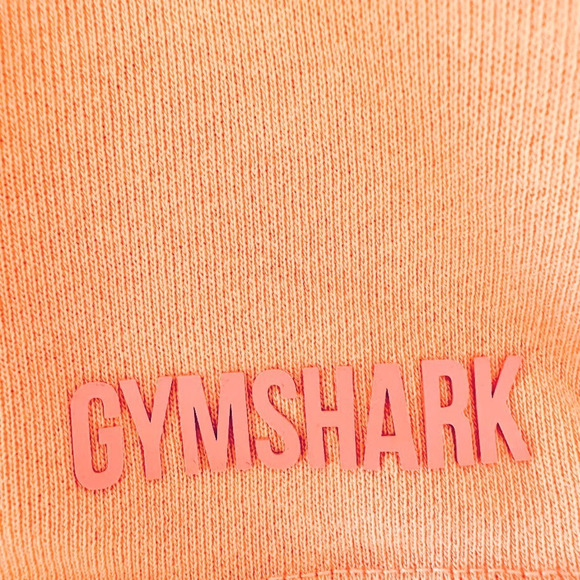 Gymshark Hoodie Peach Cropped Mesh Sweatshirt Womens Size Medium Pullover Active - Picture 7 of 7